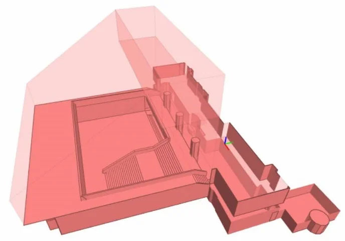 中野サンプラザ3D点群データ エントランスイメージ