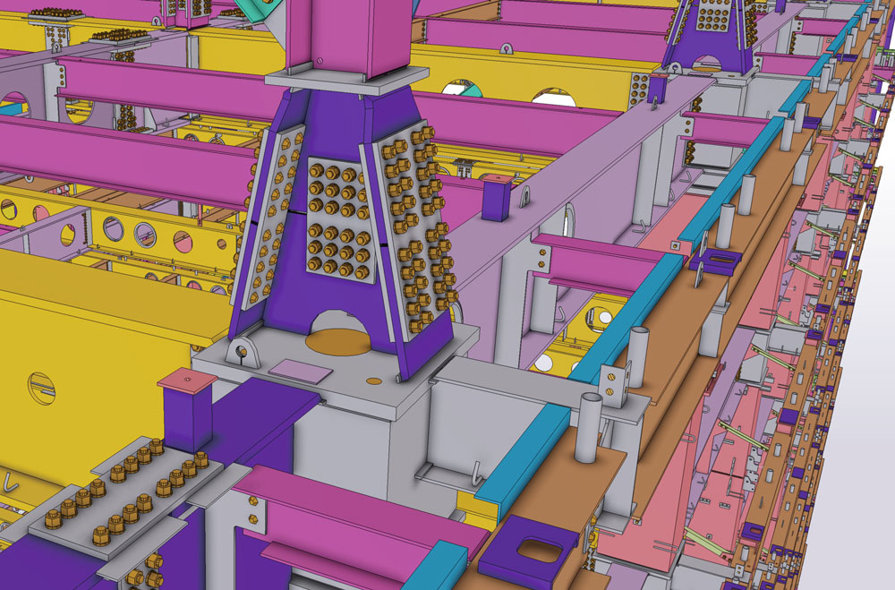 Tekla Structuresで作図したBIMモデル